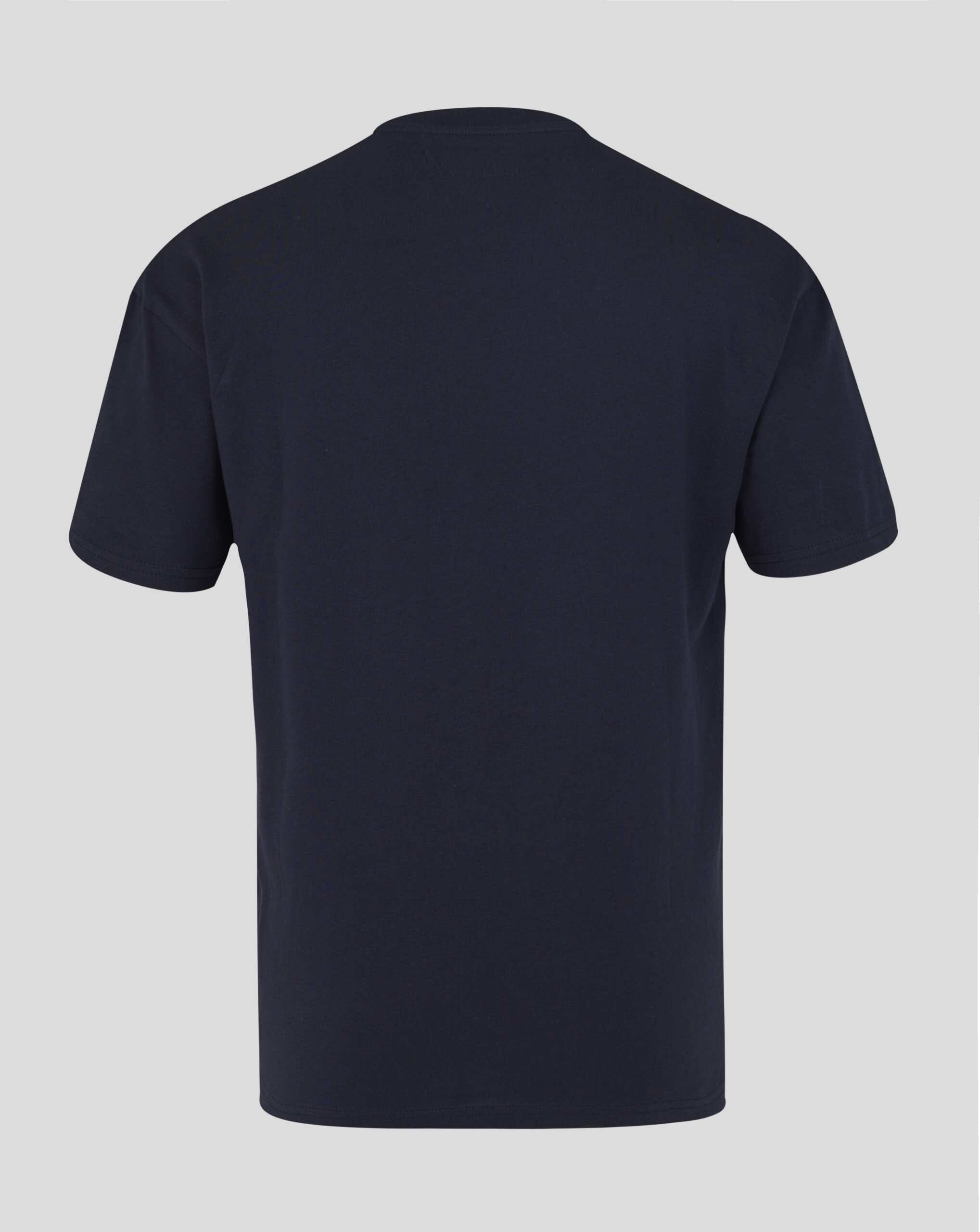 Red Bull Racing F1 Relaxed Fit Large Front Logo T-shirt - Night Sky/Chilli Pepper T-shirts Red Bull Racing 