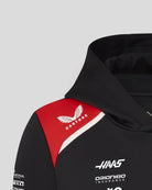 Haas Racing F1 2026 Kids Team Pullover Hoodie - Youth Black Hoodies Haas F1 Racing Team 