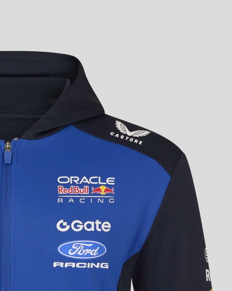 Red Bull Racing F1 2026 Team Full Zip Hooded Sweatshirt- Blue/Navy
