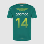 Aston Martin F1 2025 Fernando Alonso Team T-Shirt - Green T-shirts Aston Martin F1 