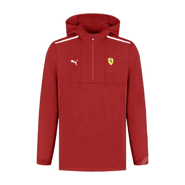 Scuderia Ferrari F1 1/4 Zip Hoodie -Dark Cherry/Puma Black Hoodies Scuderia Ferrari XS Red 