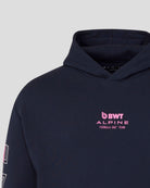 Alpine Racing F1 Sleeve Graphic Relaxed Fit Pullover Hoodie - Navy Hoodies Alpine 