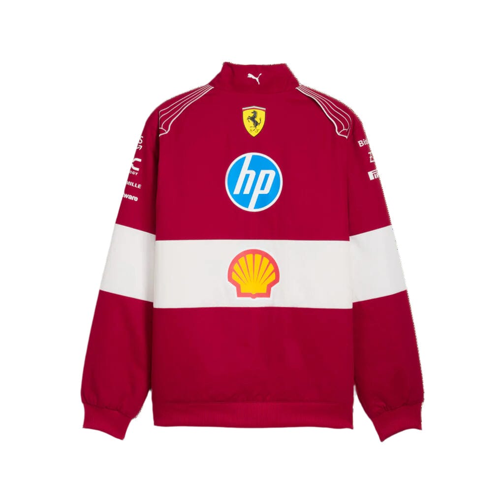 Scuderia Ferrari F1 2025 Team Vintage Racing Jacket - Dark Cherry Jackets Scuderia Ferrari 