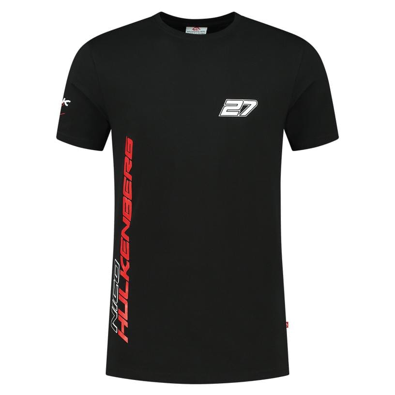 Haas Racing F1 Nico Hulkenberg #27 T-Shirt - Black T-shirts Haas F1 Racing Team 