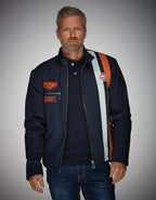 GrandPrix Originals Men's Roadmaster Cotton Jacket - Navy/Sand Jackets GrandPrix Originals USA 