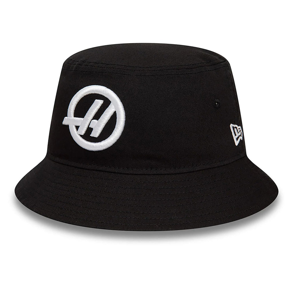 Haas Racing F1 New Era Team Tapered Bucket Hat - Black Hats Haas F1 Racing Team 