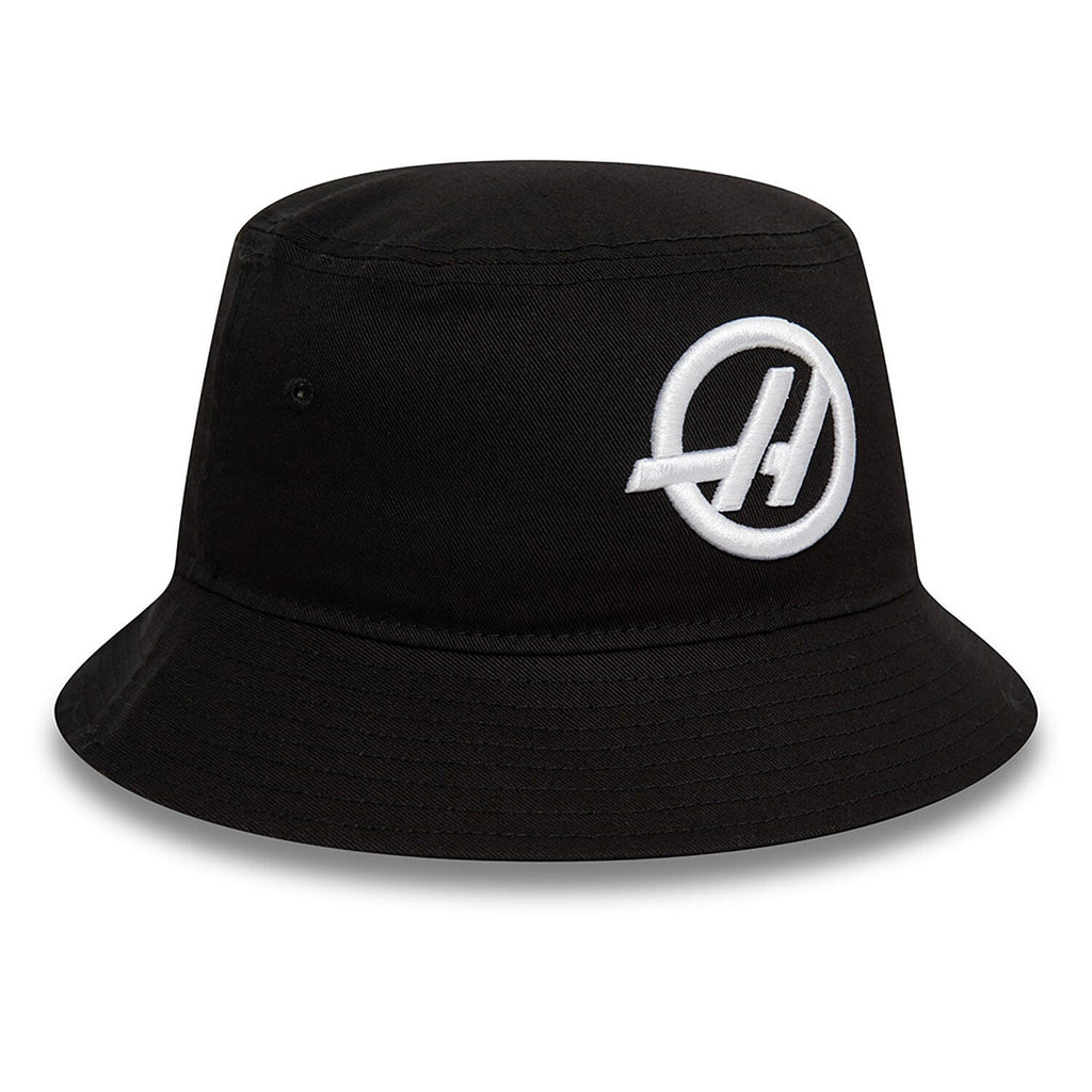 Haas Racing F1 New Era Team Tapered Bucket Hat - Black Hats Haas F1 Racing Team 