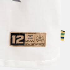 Ayrton Senna F1 X Team Lotus Graphic T-Shirt - Cream T-shirts Ayrton Senna 