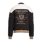 Ayrton Senna F1 x Team Lotus Oversized Varsity Jacket - Black Jackets Ayrton Senna 