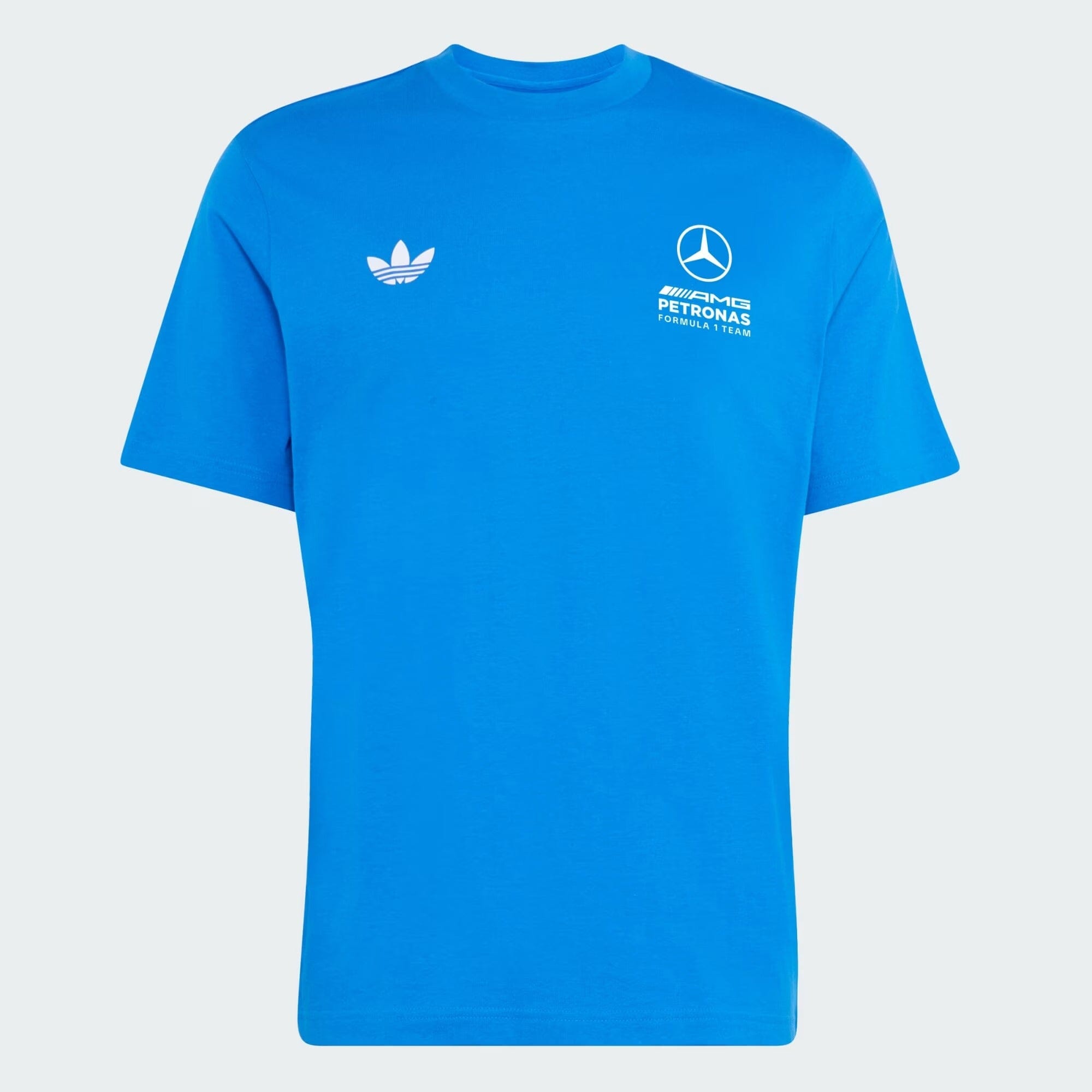 Mercedes - AMG Petronas F1 Men's Blue Wonder T-Shirt- Blue Bird/White T-shirts Mercedes AMG Petronas 