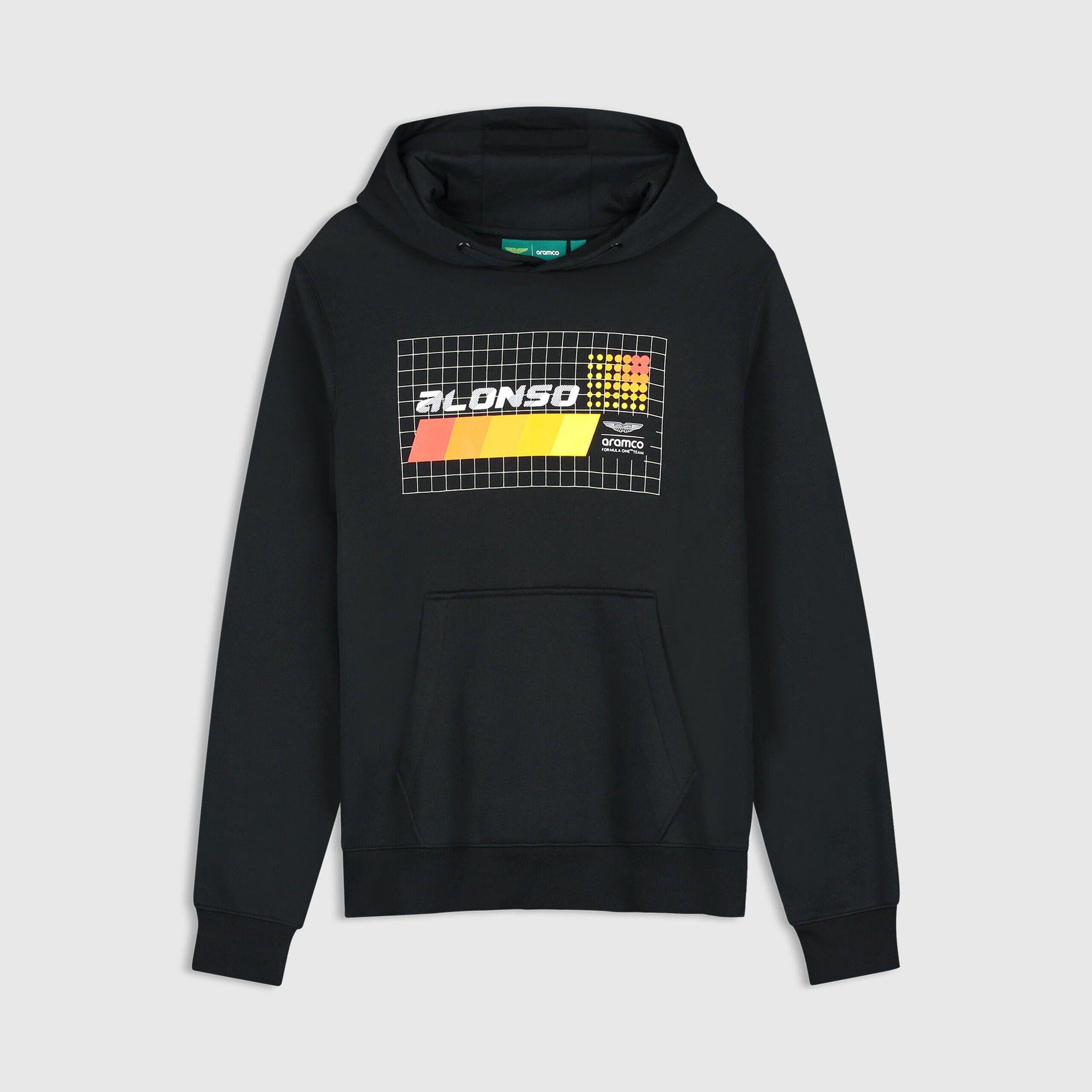 Aston Martin F1 Limited Edition Fernando Alonso Spain GP Graphic Hoodie - True Black Hoodies Aston Martin F1 