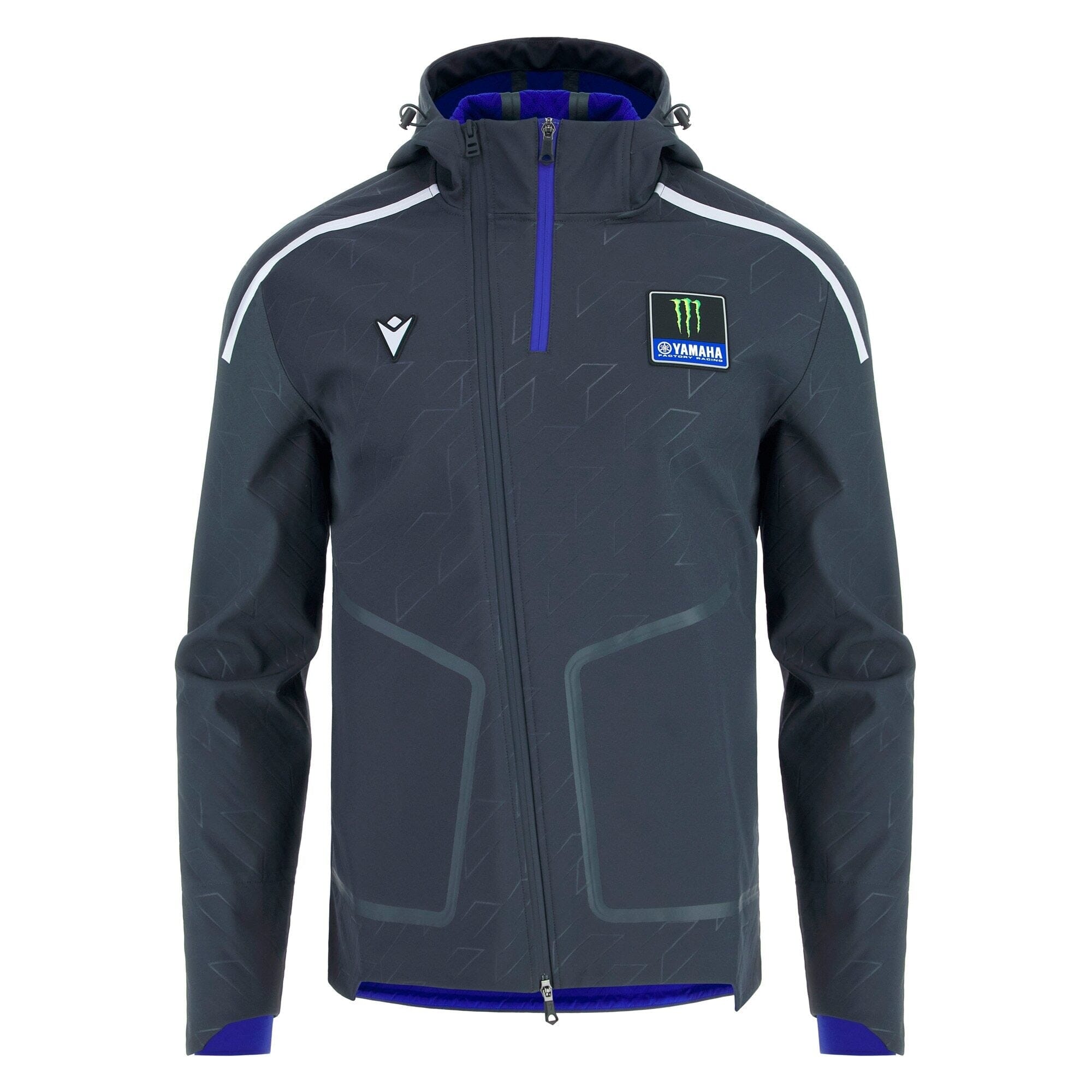 Monster Energy Yamaha Men's Travel Rain Jacket - Black Jackets Yamaha Racing 
