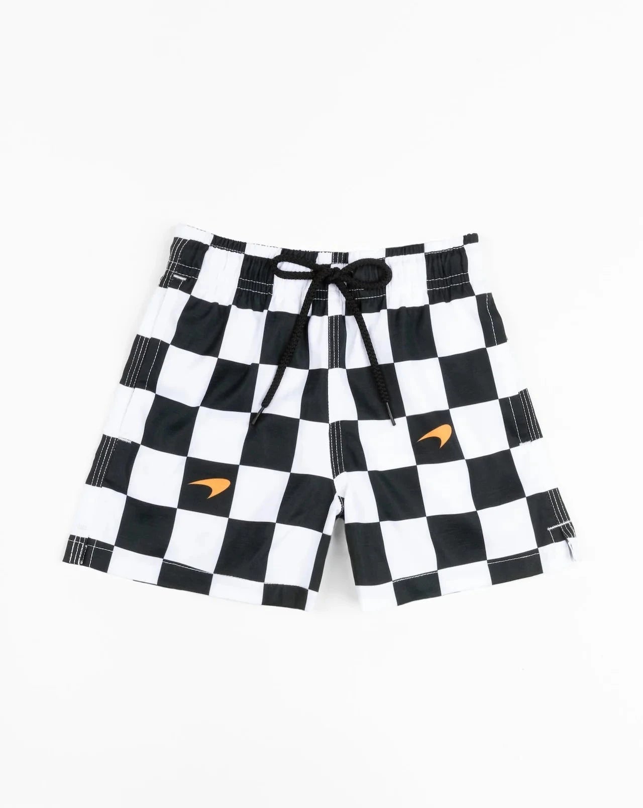 McLaren F1 x Kenny Flowers Infant Checkered Flag Boys Swim Trunks- New Born Shorts McLaren-Castore 