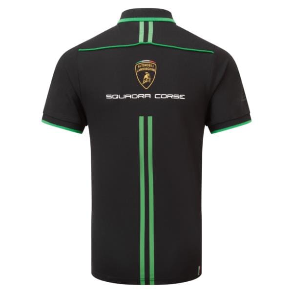 Automobili Lamborghini Squadra Corse Kids Team Polo Shirt - Youth Black Polos Automobili Lamborghini 