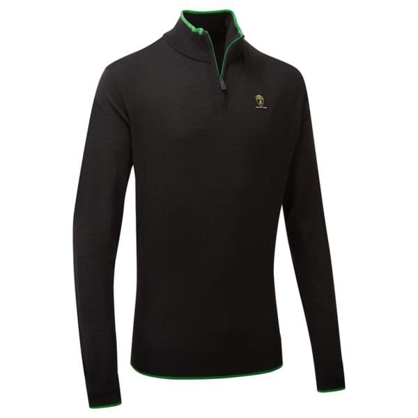 Automobili Lamborghini Squadra Corse Men's Team Knitted Sweater - Black Sweaters Automobili Lamborghini 