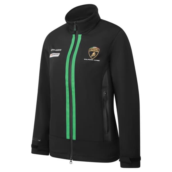 Automobili Lamborghini Squadra Corse Women's Team Softshell Jacket - Black Jackets Automobili Lamborghini 
