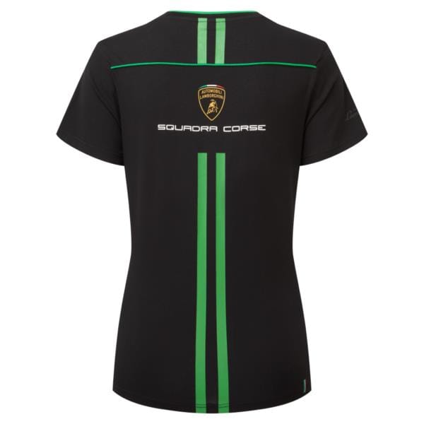 Automobili Lamborghini Squadra Corse Women's Team T-Shirt - Black T-shirts Automobili Lamborghini 