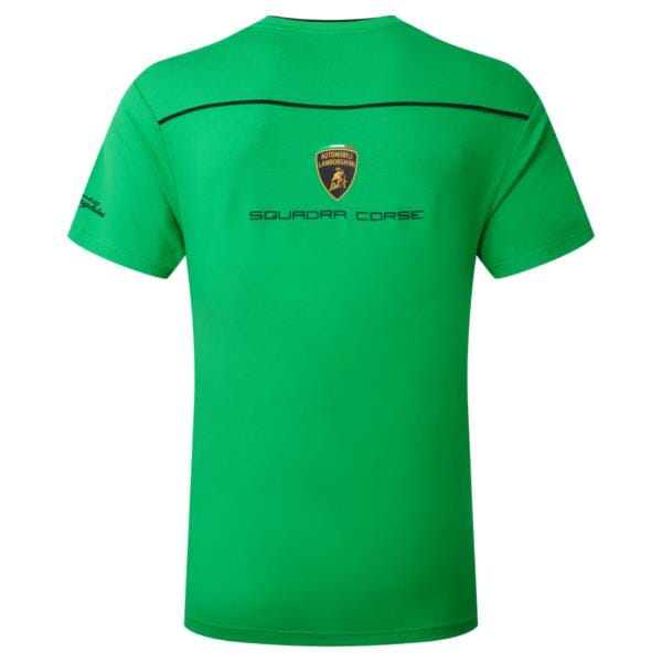 Automobili Lamborghini Squadra Corse Men's Travel T-Shirt - Orange/White/Green T-shirts Automobili Lamborghini 