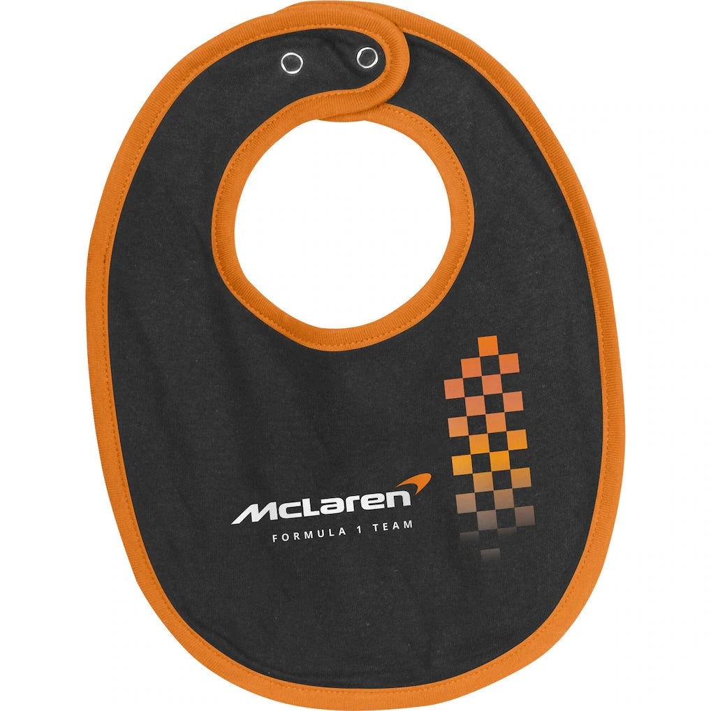 McLaren F1 x Outerstuff Infant Finish Line Bib and Bootie Set - New Born Onesie McLaren-Castore 