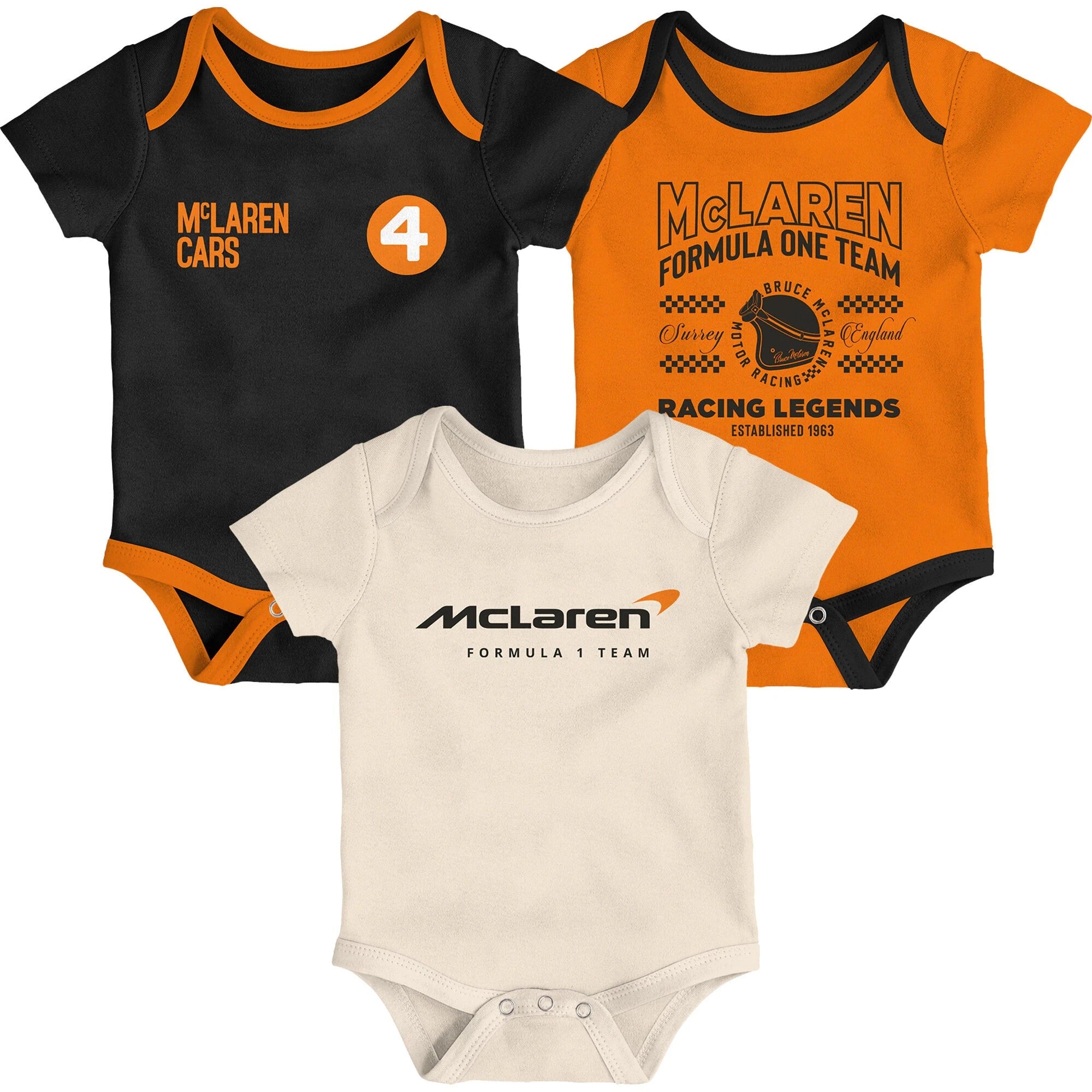 McLaren F1 x Outerstuff Infant Race Eras Creeper Set - Youth Multi Onesie McLaren-Castore 