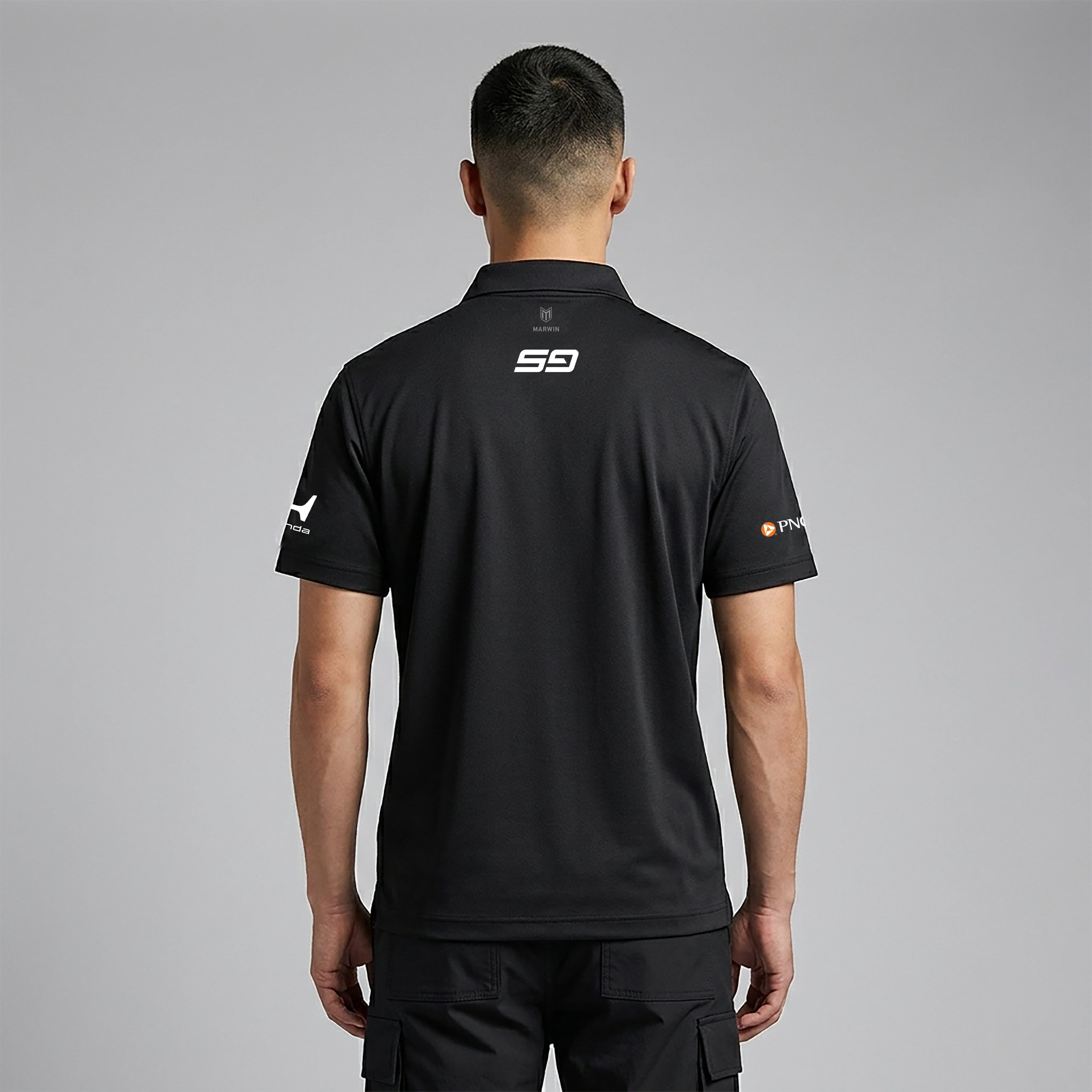 Chip Ganassi Racing Indy Men's Scott Dixon Timeless Polo Shirt - Black Polos Chip Ganassi Racing 