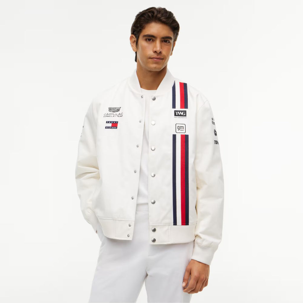 Cadillac F1 Racing 2026 Special Edition Silverstone GP Team Jacket - White Jackets Cadillac F1 