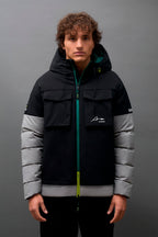 Aston Martin F1 Kimoa Fernando Alonso Puffy Patch Pockets Jacket - Bicolor Jackets Aston Martin F1 