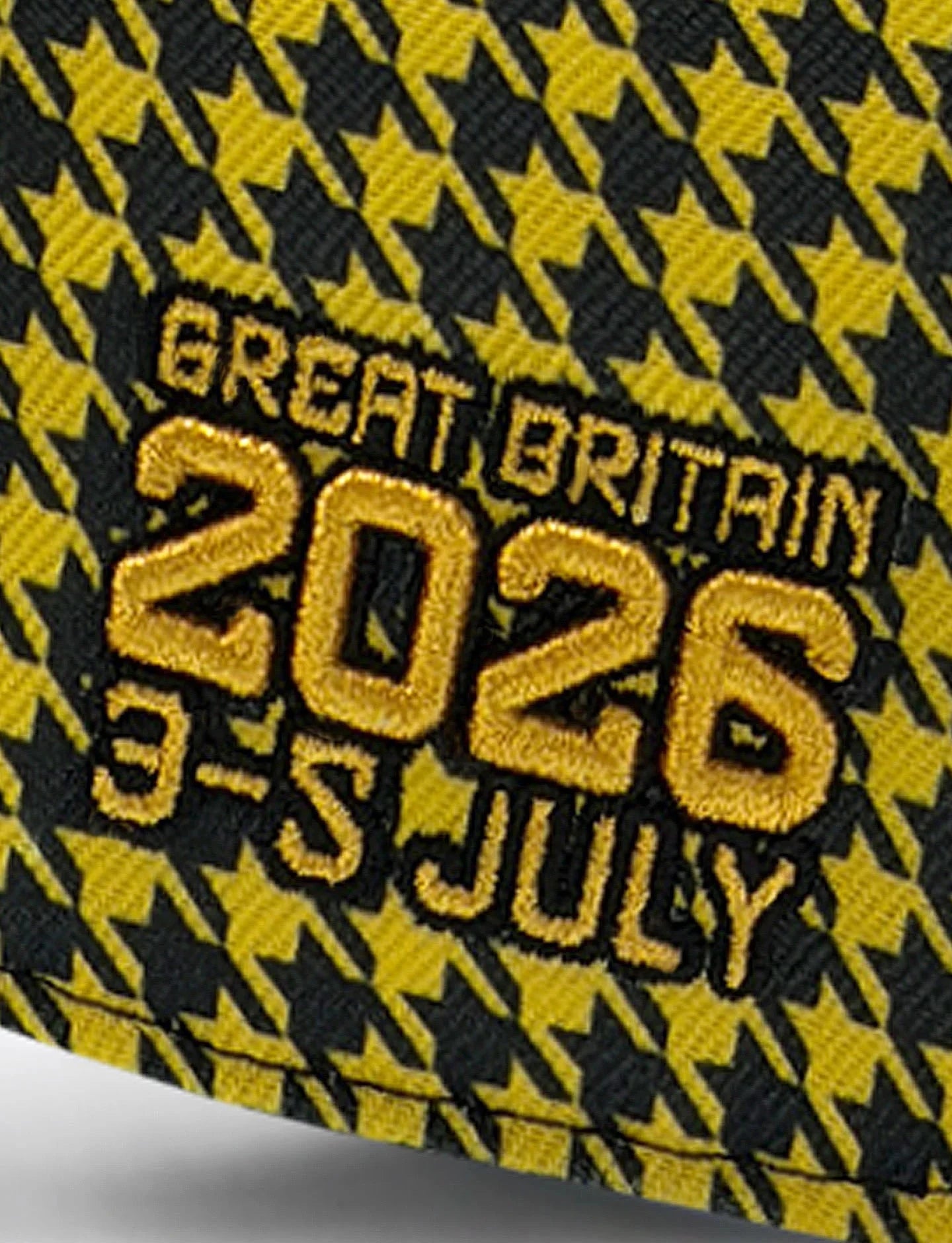 Pirelli Podium Special Edition Great Britain Silverstone GP 1st Place Hat - Houndstooth Yellow/Black Hats Pirelli 