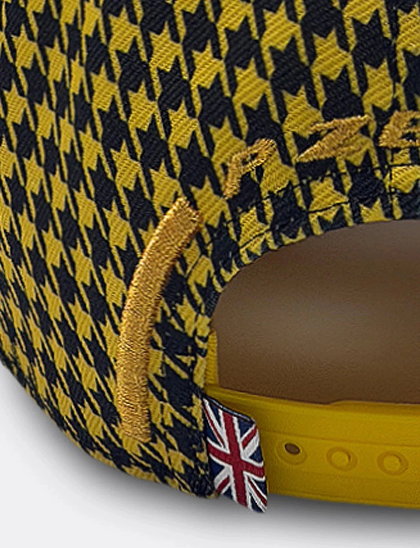 Pirelli Podium Special Edition Great Britain Silverstone GP 1st Place Hat - Houndstooth Yellow/Black Hats Pirelli 