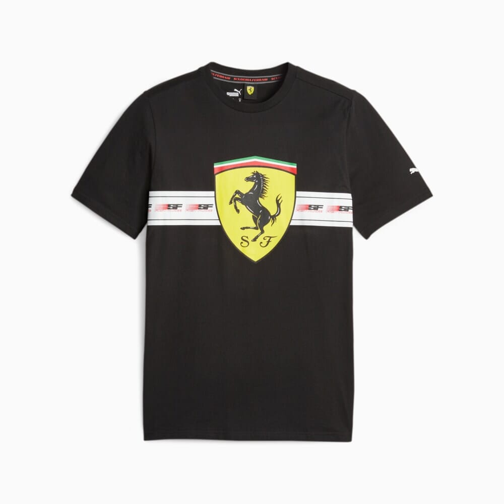 Scuderia Ferrari F1 Men's Puma Race Heritage T-Shirt -Black/Red T-shirts Scuderia Ferrari S Black 