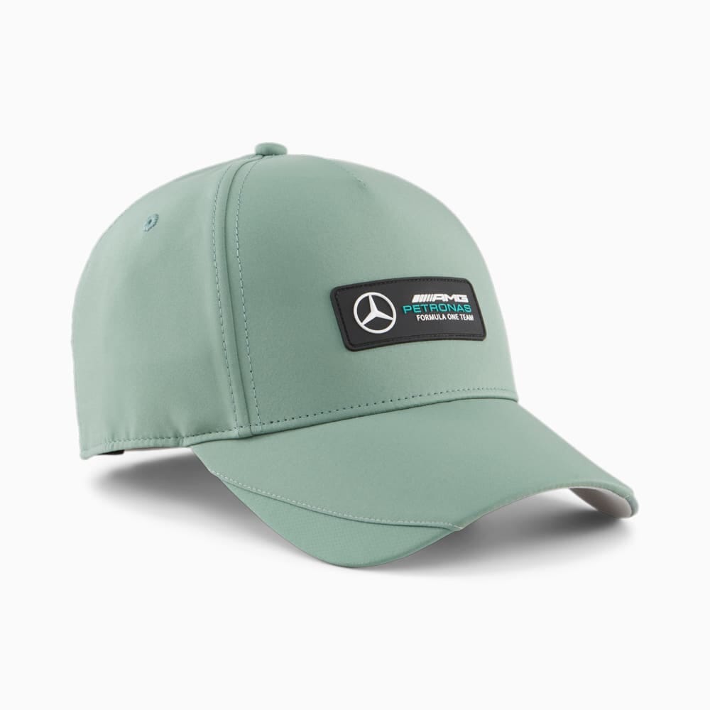 Mercedes Benz AMG Petronas F1 Puma Baseball Hat - Black/Silver/Green Hats Mercedes AMG Petronas Green 