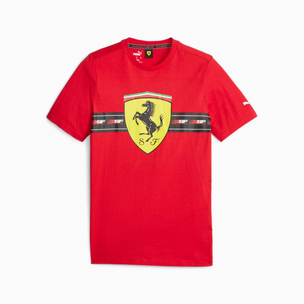 Scuderia Ferrari F1 Men's Puma Race Heritage T-Shirt -Black/Red T-shirts Scuderia Ferrari S Red 