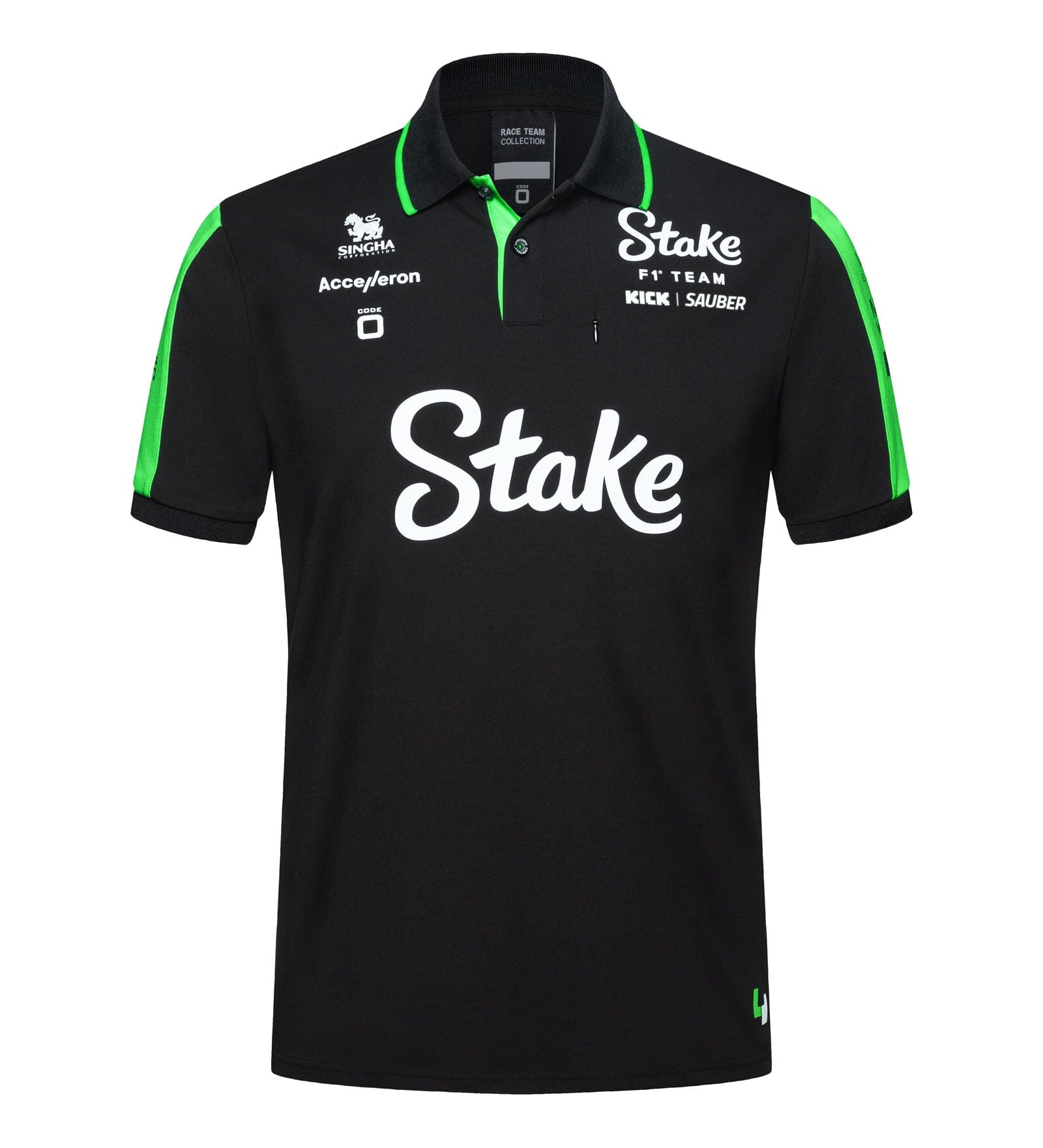 Stake F1 Kick Sauber Men's Team Polo - Black – CMC Motorsports®
