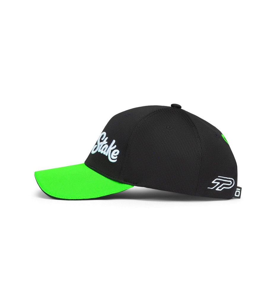 Stake F1 Kick Sauber 2024 Team Theo Pourchaire Baseball Hat - Black Hats Stake F1 Kick Sauber 