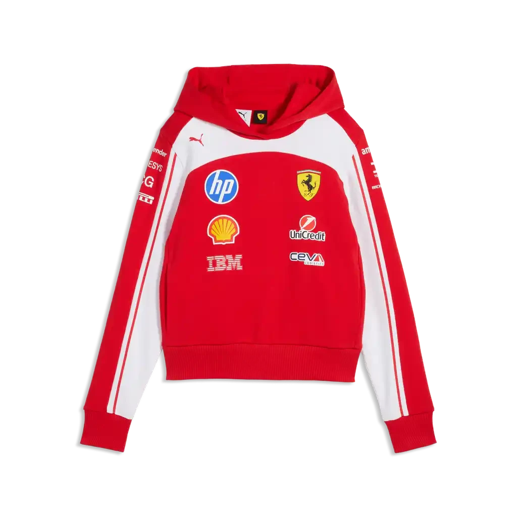 Scuderia Ferrari F1 2026 Women's Team Hoodie - Puma Red Hoodies Scuderia Ferrari 