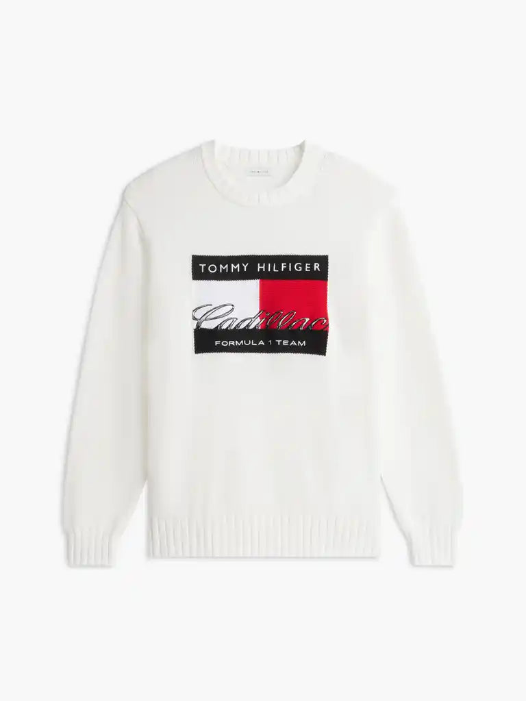 Cadillac F1 Racing Team Flag Sweater - White