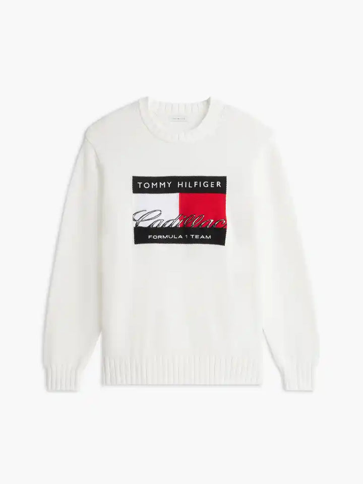Cadillac F1 Racing Team Flag Sweater - White
