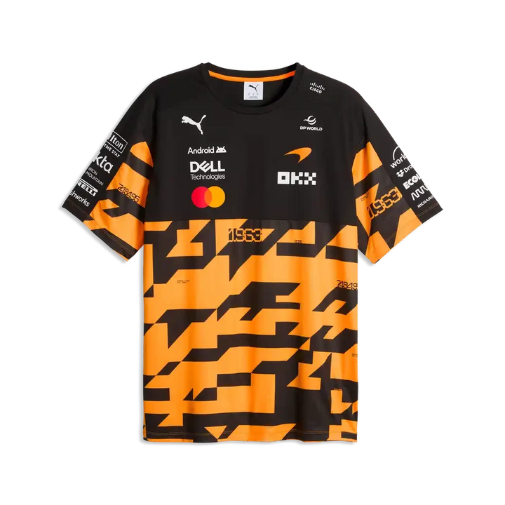 McLaren Racing F1 Special Edition Miami GP 1,000th Race Team T-Shirt - Papaya T-shirts McLaren-Castore 