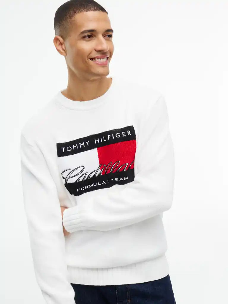 Cadillac F1 Racing Team Flag Sweater - White