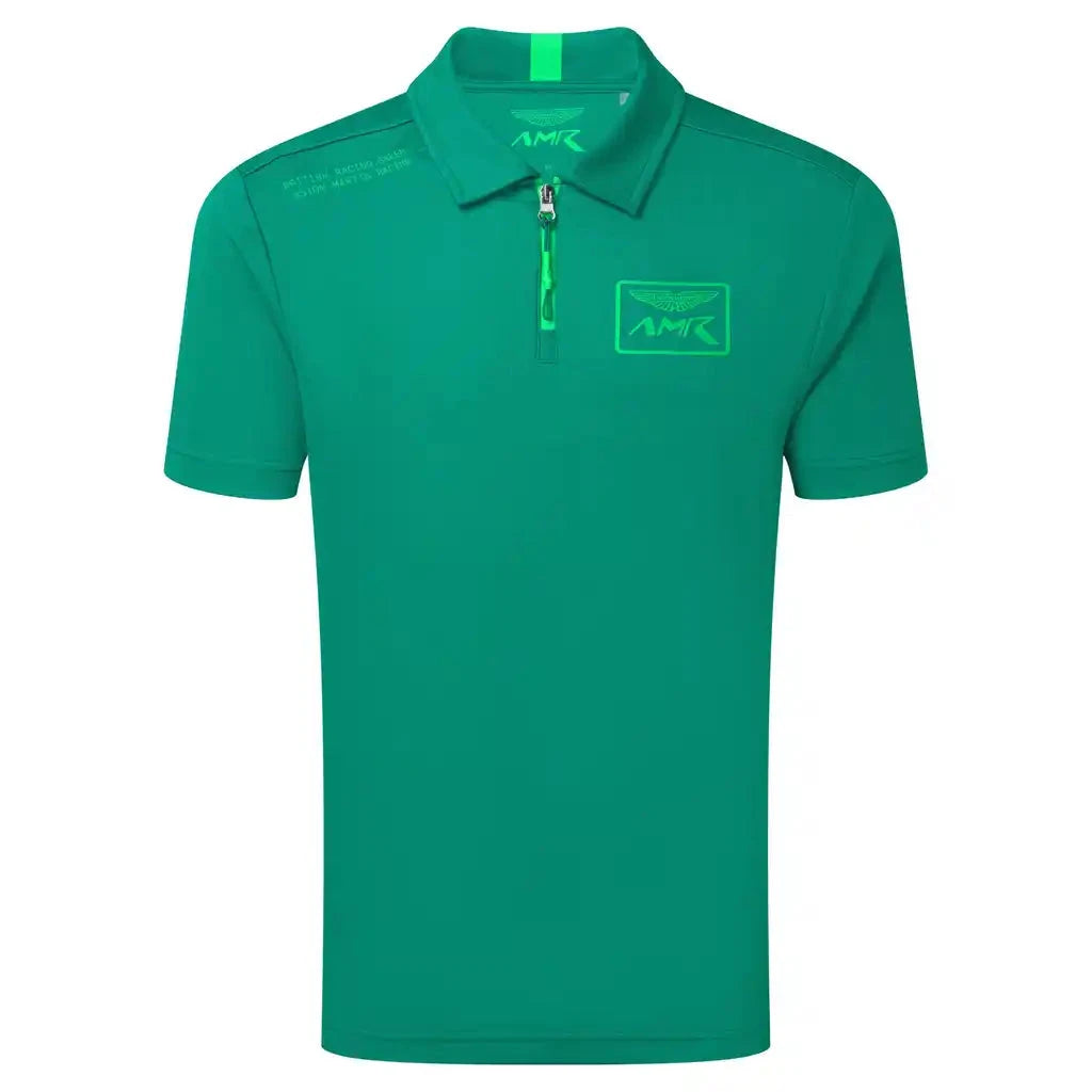 Aston Martin Racing Team Polo Shirt - Podium Green/Fluro Green Polos Aston Martin Racing 