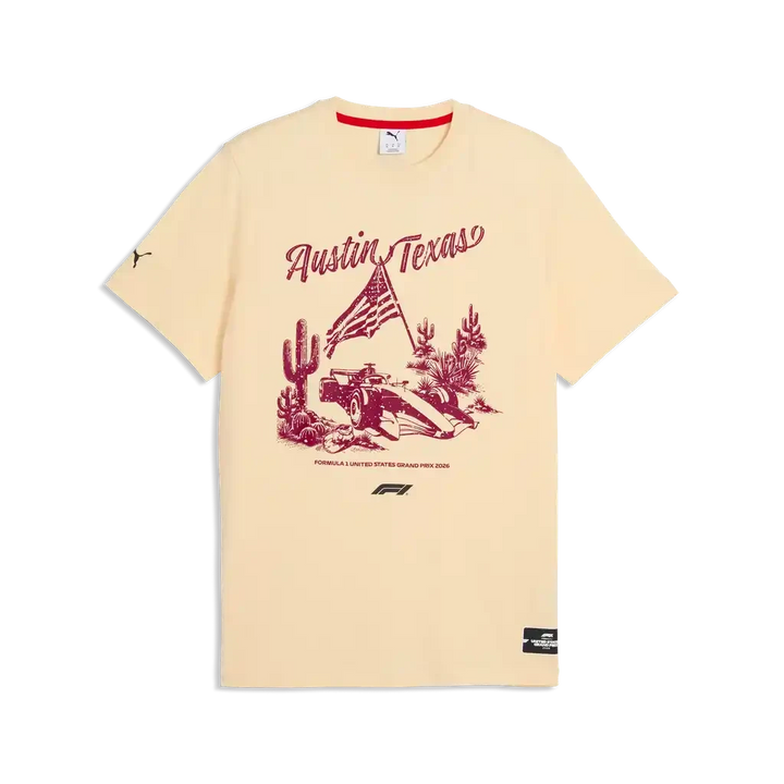 Formula 1 Tech Collection F1 Austin GP Graphic T-Shirt - Buttercream T-shirts Formula 1 
