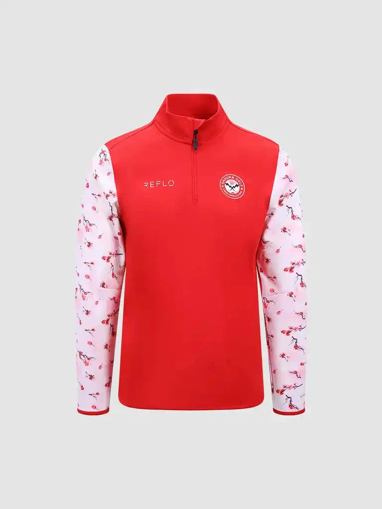 Nissan Formula E x Reflo Men's Golf 1/4 Zip Midlayer - Red Sweatshirts Nissan Formula E 