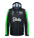 Stake F1 Kick Sauber 2024 Men's Team Rain Jacket - Black Jackets Stake F1 Kick Sauber 