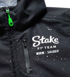 Stake F1 Kick Sauber 2024 Women's Team Rain Jacket - Black Jackets Stake F1 Kick Sauber 