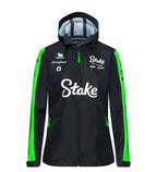 Stake F1 Kick Sauber 2024 Women's Team Rain Jacket - Black Jackets Stake F1 Kick Sauber 