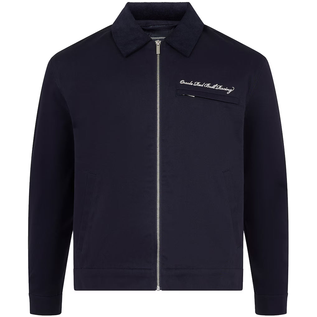 Red Bull Racing F1 Heritage Script Work Jacket - Navy Jackets Red Bull Racing 