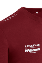 Atlassian Williams Racing F1 X Reflo Kids Carlos Sainz T-Shirt - Youth Burgundy T-shirts Williams Racing 