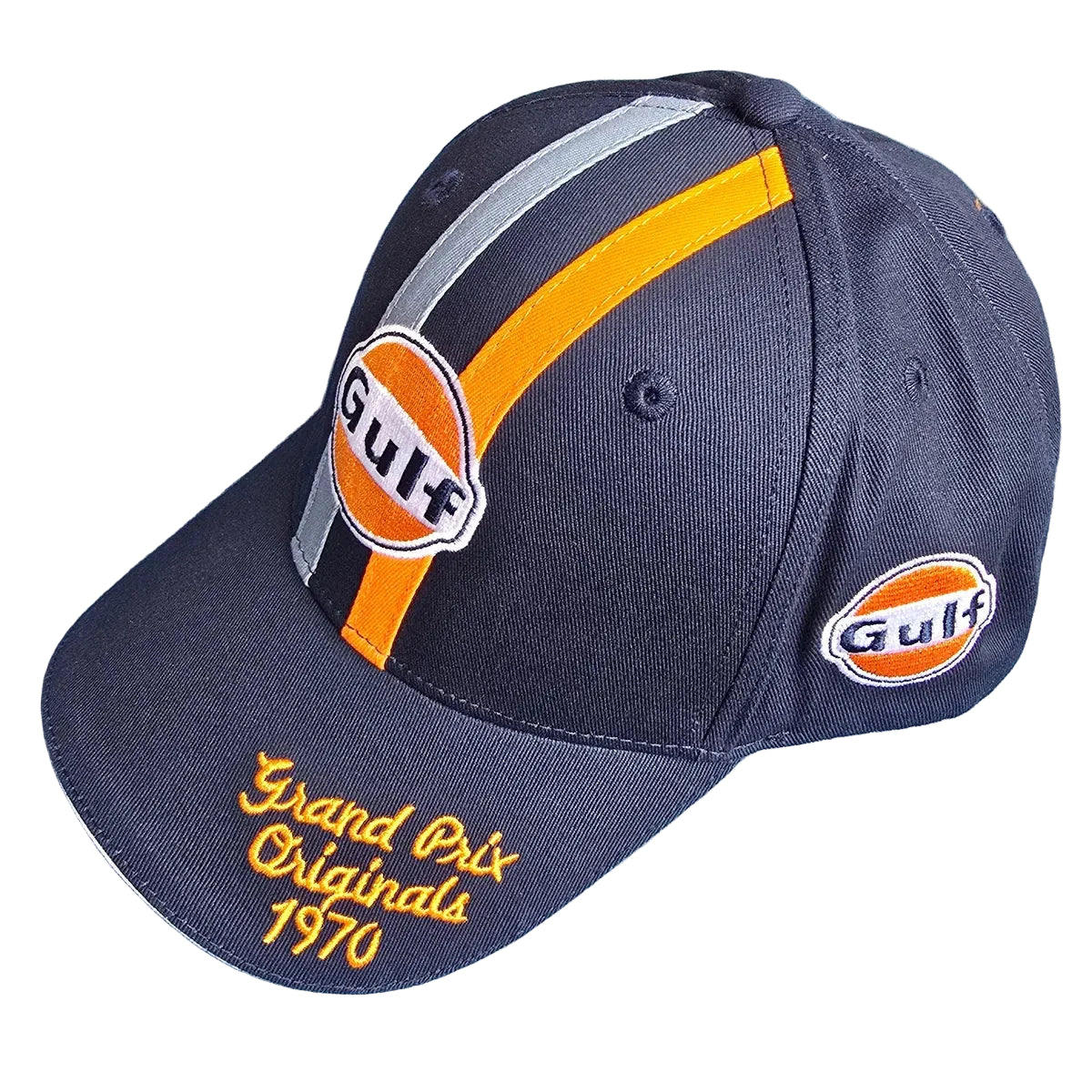キャップ (F) Grand Prix Camp Cap GrandPrix Originals Gulf 1970 Baseball Hat - Gulf Blue/White/Navy