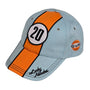 GrandPrix Originals Gulf Lucky #20 Baseball Hat - Gulf Blue Hats GrandPrix Originals USA 