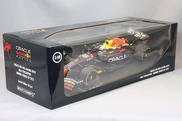 Red Bull Racing F1 Max Verstappen RB18 French GP 1:18 Model Car - Minichamps Model Cars Red Bull Racing 